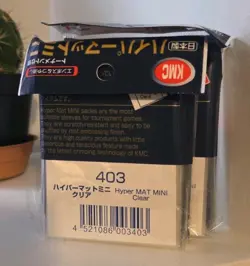 KMC Hyper MAT MINI Premium Clear Matte Card Sleeves 60 Japanese 62x89mm - Image 2