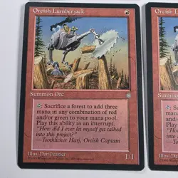 MTG Orcish Lumberjack x4 Ice Age Common LP Playset - Image 2