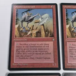 MTG Orcish Lumberjack x4 Ice Age Common LP Playset - Image 4