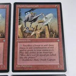MTG Orcish Lumberjack x4 Ice Age Common LP Playset - Image 5