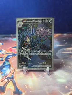 Team Rocket's Weezing Illustration Rare SV10 Destined Rivals 199/182 Pokemon TCG - Image 1