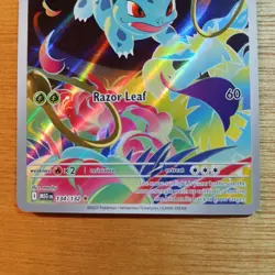 Pokemon TCG Ivysaur 134/132 Mega Evolution Illustration Rare Fullart Holo - Image 2