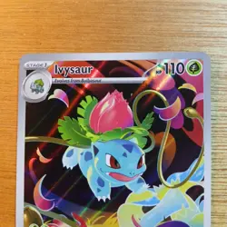 Pokemon TCG Ivysaur 134/132 Mega Evolution Illustration Rare Fullart Holo - Image 3