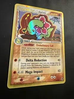 Pokemon TCG Meganium Dragon Frontiers 4/101 Delta Species Reverse Holo Stamped - Image 1