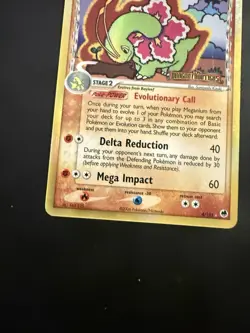 Pokemon TCG Meganium Dragon Frontiers 4/101 Delta Species Reverse Holo Stamped - Image 5