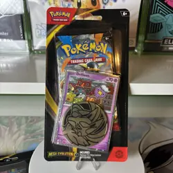 4x art set Pokemon Mega Evolution Single Pack Blister Sealed With Promo And Coin - Image 3