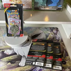 4x art set Pokemon Mega Evolution Single Pack Blister Sealed With Promo And Coin - Image 5