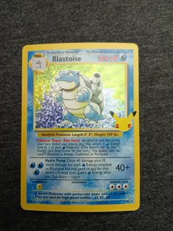 Pokemon TCG Blastoise 2/102 Celebrations: Classic Collection Holo Rare MINT - Image 1