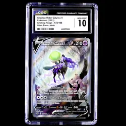 Shadow Rider Calyrex V 172/198 Ultra Rare - Chilling Reign CGC 10 GEM MINT - Image 1