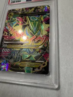 2015 POKEMON XY ROARING SKIES #105 FULL ART/M RAYQUAZA EX PSA 6 - Image 3