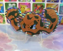 Pokemon Vintage Pocket Monsters Vending HOLO Prism Sticker 90s Nintendo Geodude - Image 5
