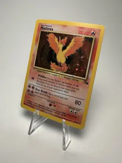 Pokemon Moltres Fossil Holo Rare #12/62 1999 TCG - Image 2