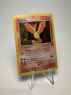 Pokemon Moltres Fossil Holo Rare #12/62 1999 TCG - Image 3