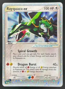 2003 Pokemon EX Dragon #97/97 Rayquaza ex Holo - Image 1