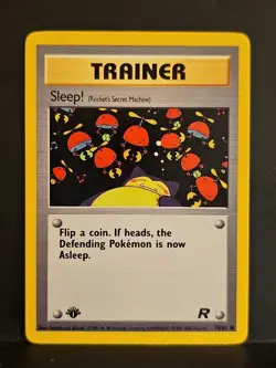 2000 Pokemon Team Rocket 1st Edition #79 Sleep! C - Image 1