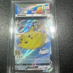 Pokemon TCG Flying Pikachu VMAX 24/28 25th Anniversary Japanese Ace Graded 10 - Image 1