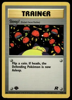 Pokemon Team Rocket 79/82 Sleep! 1st Edition - Image 1