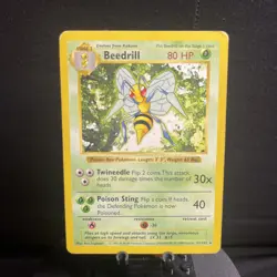 Beedrill Rare Base Set (Shadowless) 017/102 Pokemon - Image 1
