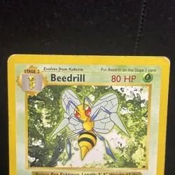 Beedrill Rare Base Set (Shadowless) 017/102 Pokemon - Image 2