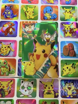Pokemon Pikachu HOLO Vintage Pocket Monsters Prism Sticker 1998 Nintendo Bandai - Image 2
