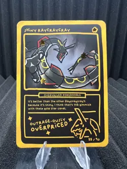 Shiny Raycraycray (Shiny Rayquaza) 88/90 - Pokedoodles Set 2 Fan Art- Pokemon - Image 1