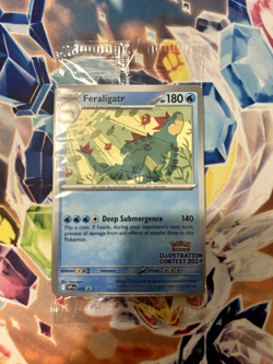 Pokemon TCG - Feraligatr Pikachu Toxtricity Illustration Contest Promo 2024 Seal - Image 1