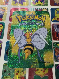 Pokemon Holo Vintage Pocket Monsters Vending Prism Sticker Nintendo collections - Image 4