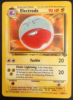 Pokemon TCG Electrode 18/64 Jungle Regular LP - Image 1