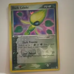 *HP Pokemon Dark Celebi Hidden Legends 4/101 Reverse Holo Rare Basic - Image 1
