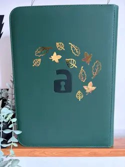 Vault X - 9 Pocket eXo-Tec Zip Binder - Green Pokemon Leafeon Gold Edition - Image 2