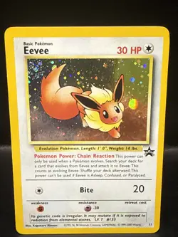 Pokemon - Eevee 11/53 - Wotc - Black Star Promo Holo AN Swirl - Image 1