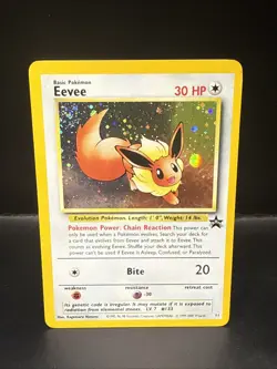 Pokemon - Eevee 11/53 - Wotc - Black Star Promo Holo AN Swirl - Image 2