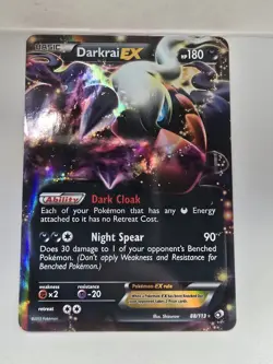 Darkrai EX Ultra Rare Legendary Treasures 88/113 Pokemon TCG LP - Image 1