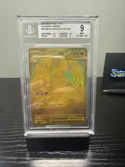 Mega Dragonite Ex 295/217 GOLD HYPER RARE POKEMON ASCENDED HEROES BGS 9 - Image 1