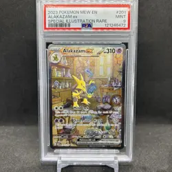 Alakazam EX 151 Special Illustration Rare SIR Pokemon TCG 201/165 PSA 9 English - Image 1