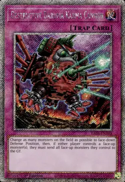 Destructive Daruma Karma Cannon - Platinum Secret Rare RA04-EN103 - NM - YuGiOh - Image 1