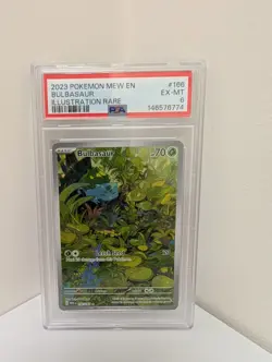 PSA Graded Pokemon Card Lot – Charizard ex 223 SIR PSA 7 + Bulbasaur Rare Slabs - Image 3