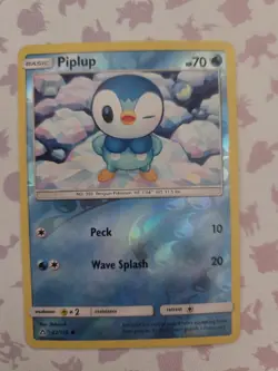 Piplup Reverse Holo Sun & Moon Ultra Prism 32/156 NM Pokemon Tcg Card - Image 1
