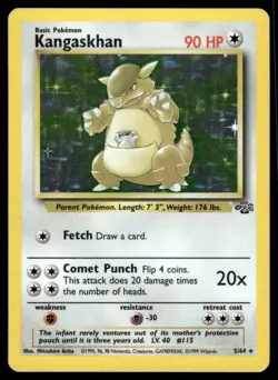 Pokemon Cards Kangaskhan 5/64 Jungle Holo Rare *eBay Live* - Image 1