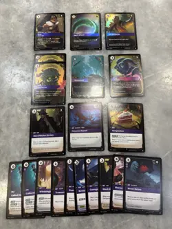 Riftbound 20x Card Lot As Pictured! Chaos (Purple) 10x Foils 10x Bulk Lot - Image 1