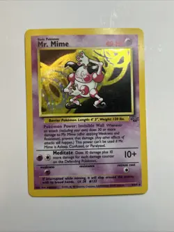 Pokemon TCG Mr. Mime Jungle Holo Rare Card 6/64 - Image 1