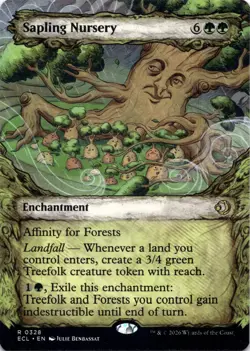 Sapling Nursery SHOWCASE Lorwyn Eclipsed Magic MTG NM - Image 1