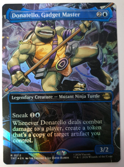 Donatello, Gadget Master - FOIL Borderless Rare - MTG TMNT - 0212 NM - Image 1