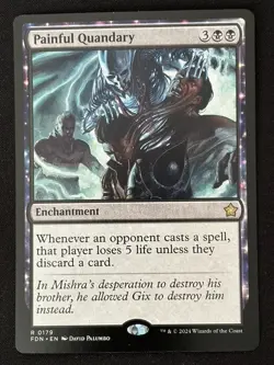 1x MTG Painful Quandary - Foundations (FDN) #179 - Magic the Gathering - Image 1