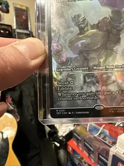 x1 Leonardo, Cutting Edge - Foil - Showcase M MTG Teenage Mutant Ninja Turtles . - Image 2