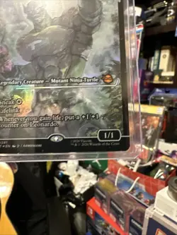 x1 Leonardo, Cutting Edge - Foil - Showcase M MTG Teenage Mutant Ninja Turtles . - Image 3