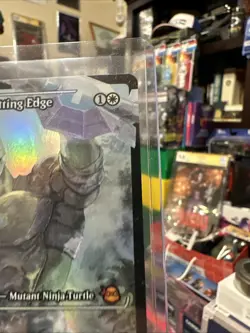 x1 Leonardo, Cutting Edge - Foil - Showcase M MTG Teenage Mutant Ninja Turtles . - Image 4