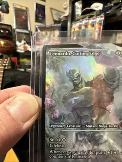 x1 Leonardo, Cutting Edge - Foil - Showcase M MTG Teenage Mutant Ninja Turtles . - Image 5