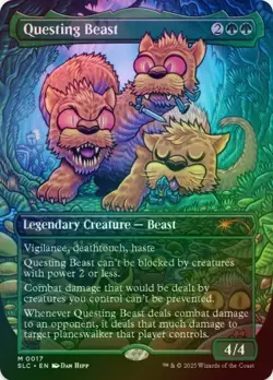 1 x Questing Beast - Foil - An Encyclopedia of Magic - LP - MTG - Image 1