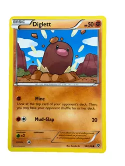 New: 2014 Pokemon TCG Diglett 58 XY Regular Common - Image 1